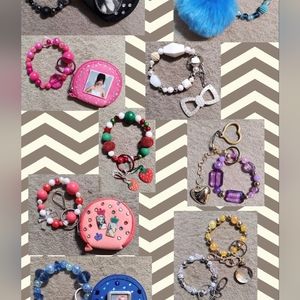 Cute keyring bracelets